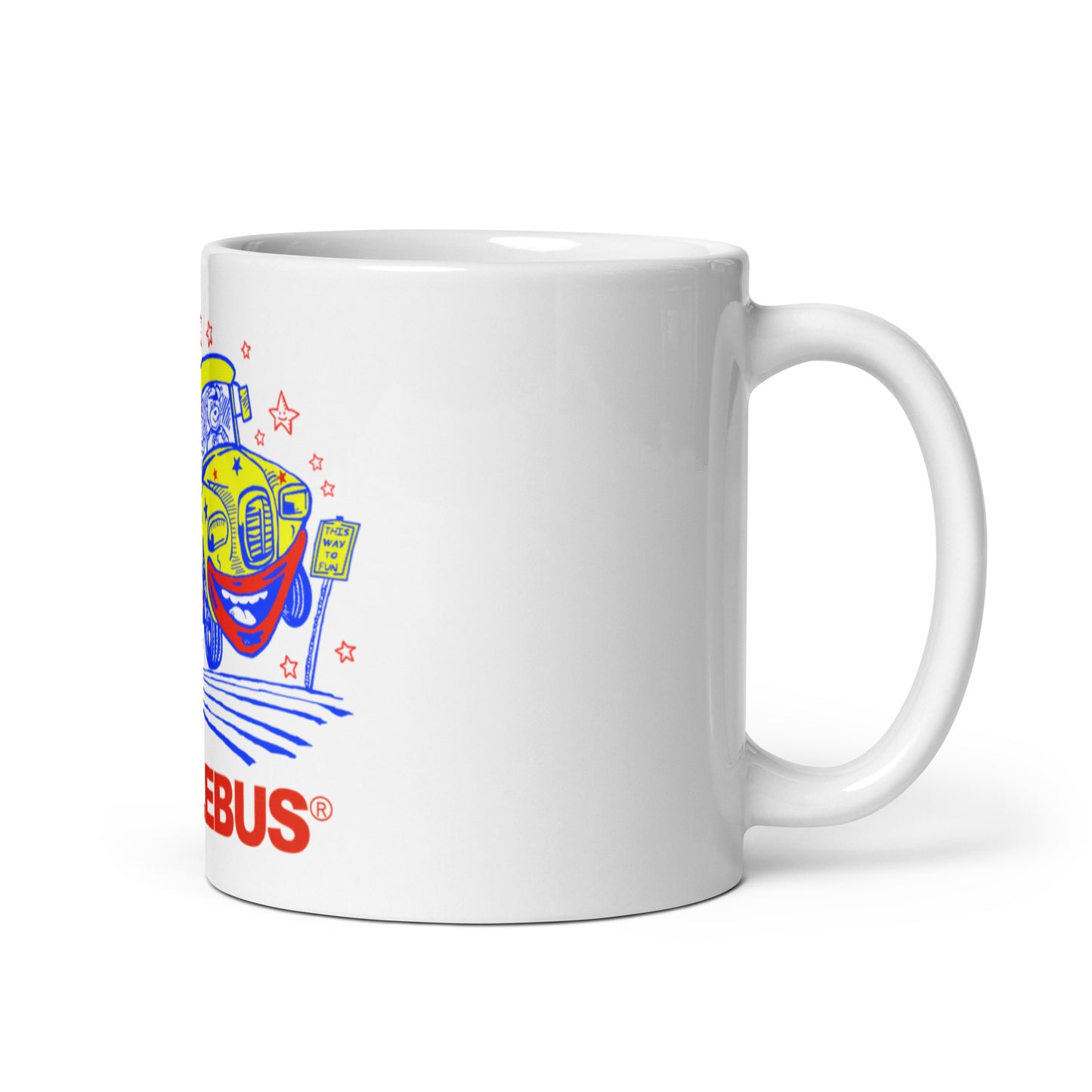 White Tumblebus mug