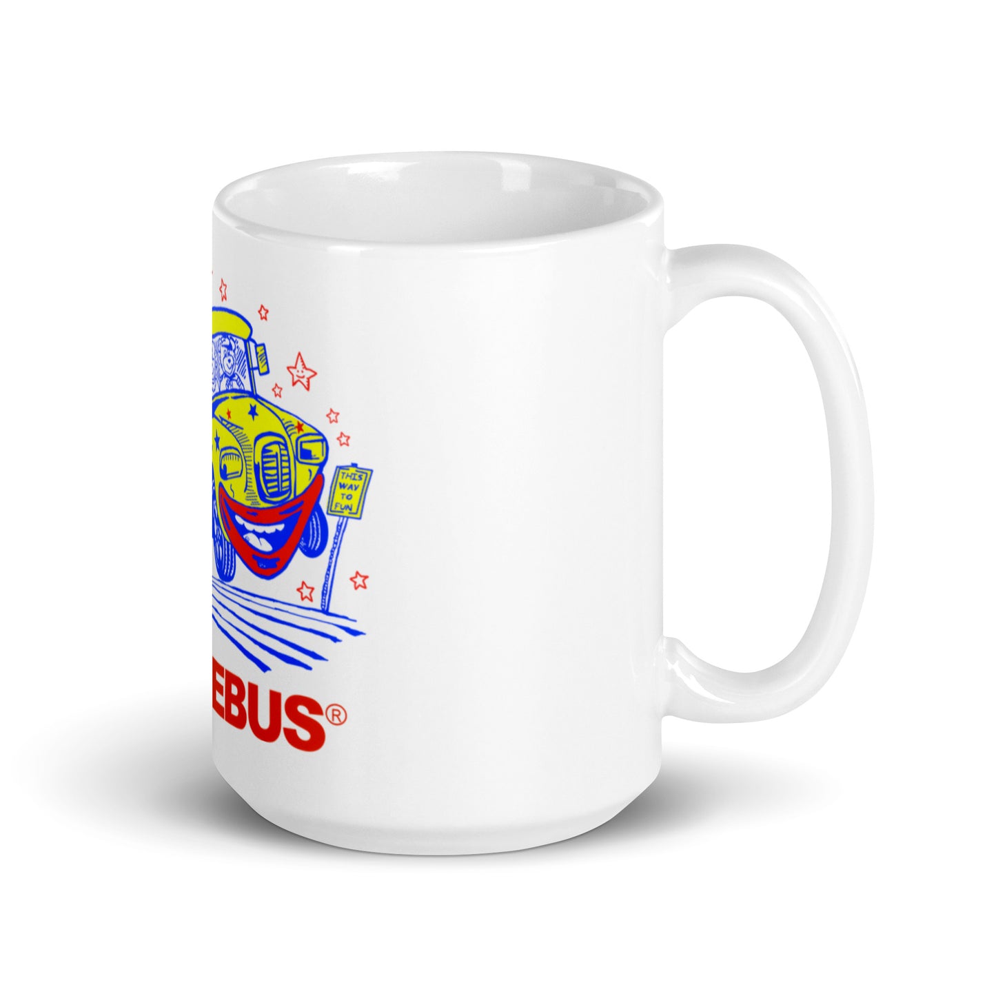 White Tumblebus mug