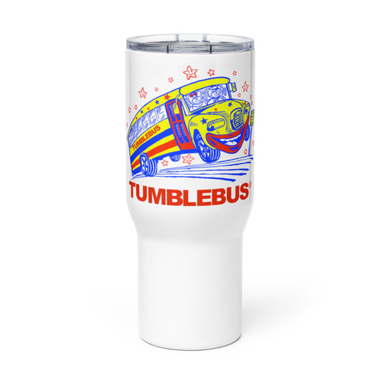 Tumblebus mug with a handle